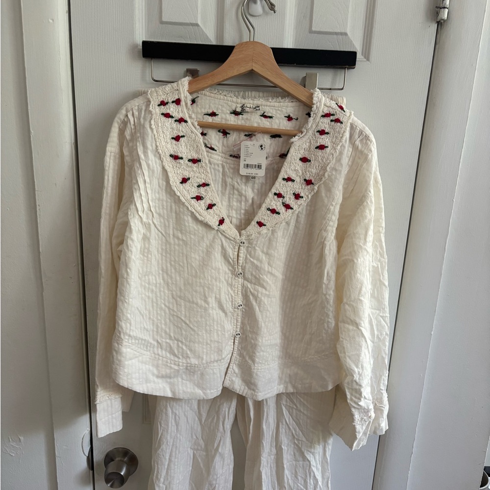 Free People Sweet as Roses Lounge Set